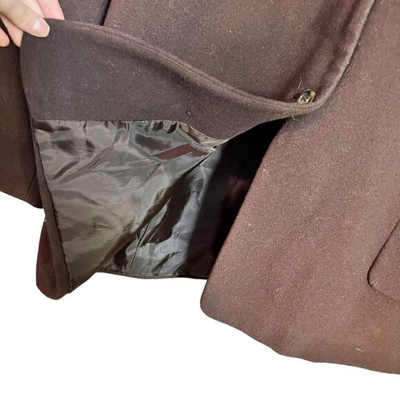 Harvé Bernard brown cashmere and wool blend blazer - Picture 6 of 10